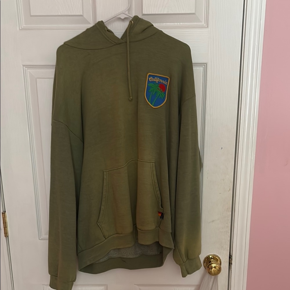 Aviator Nation Olive Green Hoodie